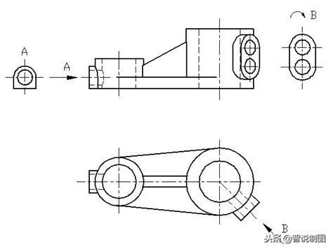 斜視圖|工程製圖之機件表達方法：局部視圖與斜視圖